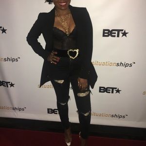 Repurposed denim with GG “Gucci” material